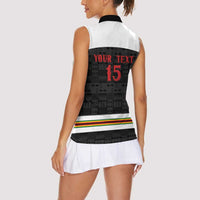 Custom Hockey Zimbabwe Women Sleeveless Polo Shirt Go Champions - Wonder Print Shop