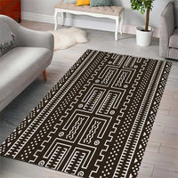 Mali Mud Cloth Area Rug Bogolanfini Pattern - Wonder Print Shop