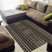 Mali Mud Cloth Area Rug Bogolanfini Pattern - Wonder Print Shop
