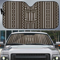 Mali Mud Cloth Auto Sun Shade Bogolanfini Pattern - Wonder Print Shop