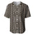 Mali Mud Cloth Baseball Jersey Bogolanfini Pattern - Wonder Print Shop