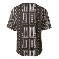 Mali Mud Cloth Baseball Jersey Bogolanfini Pattern - Wonder Print Shop