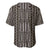 Mali Mud Cloth Baseball Jersey Bogolanfini Pattern - Wonder Print Shop