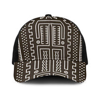 Mali Mud Cloth Baseball Net Cap Bogolanfini Pattern - Wonder Print Shop