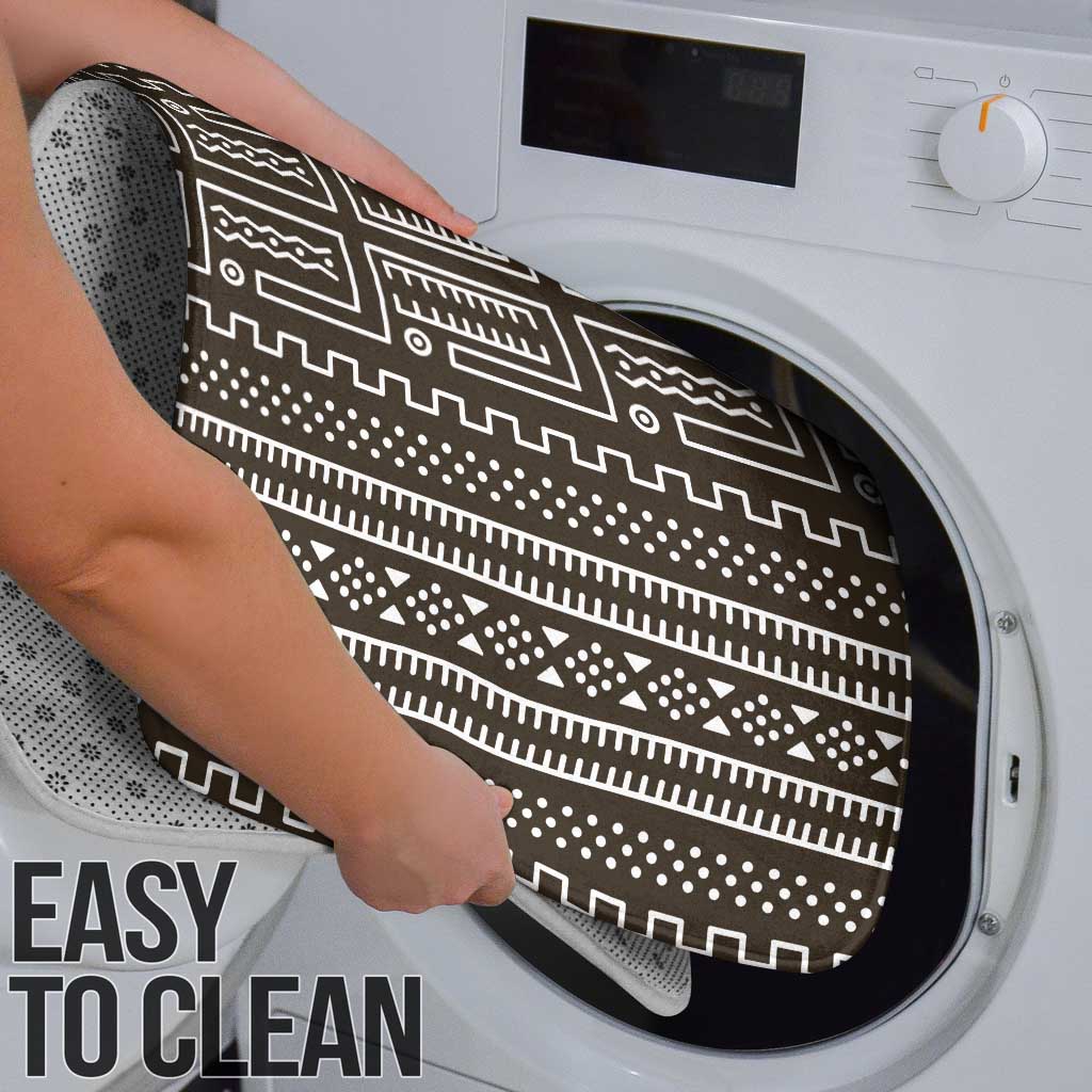 Mali Mud Cloth Bathroom Set Bogolanfini Pattern - Wonder Print Shop