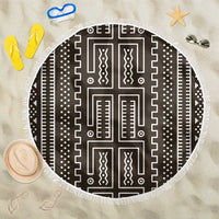 Mali Mud Cloth Beach Blanket Bogolanfini Pattern - Wonder Print Shop