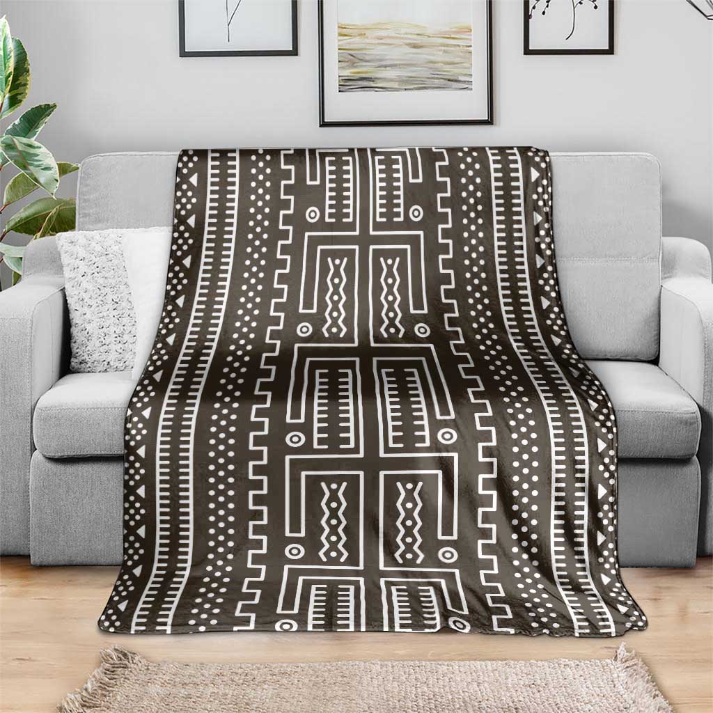 Mali Mud Cloth Blanket Bogolanfini Pattern - Wonder Print Shop