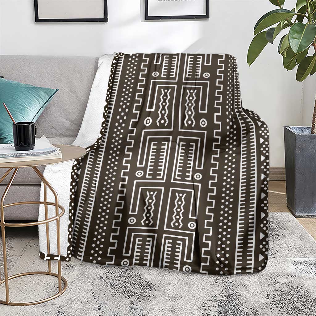 Mali Mud Cloth Blanket Bogolanfini Pattern - Wonder Print Shop