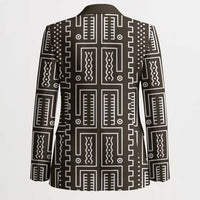 Mali Mud Cloth Blazer Bogolanfini Pattern - Wonder Print Shop