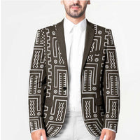 Mali Mud Cloth Blazer Bogolanfini Pattern - Wonder Print Shop