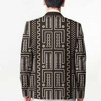 Mali Mud Cloth Blazer Bogolanfini Pattern - Wonder Print Shop