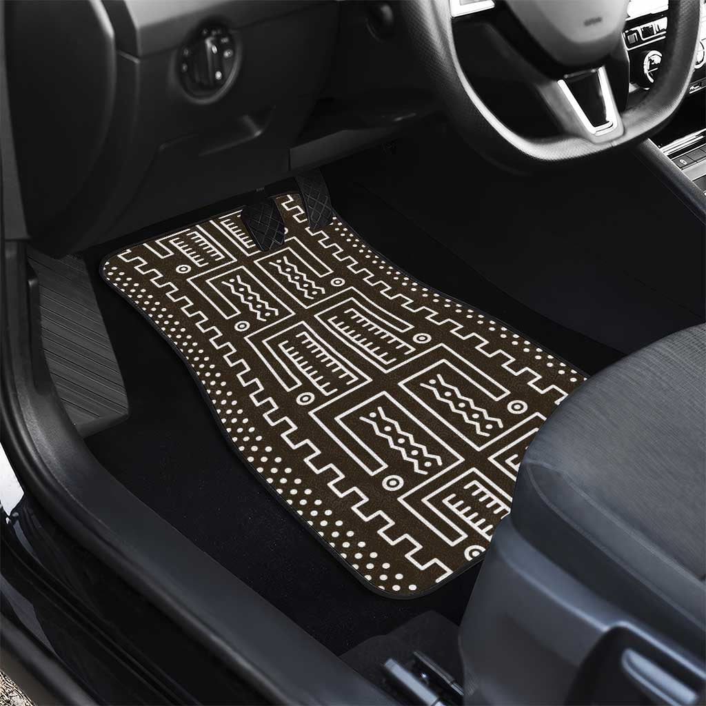 Mali Mud Cloth Car Mats Bogolanfini Pattern - Wonder Print Shop