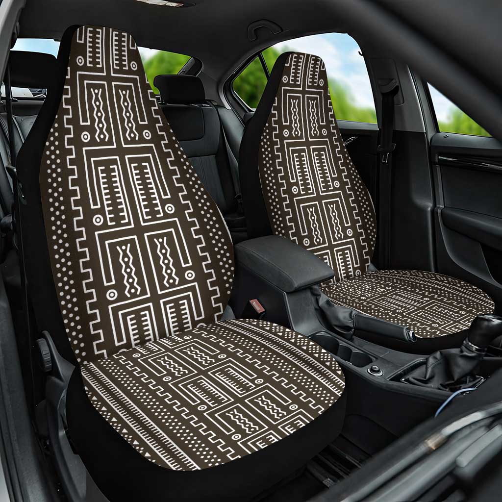 Mali Mud Cloth Car Seat Cover Bogolanfini Pattern - Wonder Print Shop