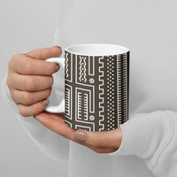 Mali Mud Cloth Ceramic Mug Bogolanfini Pattern - Wonder Print Shop