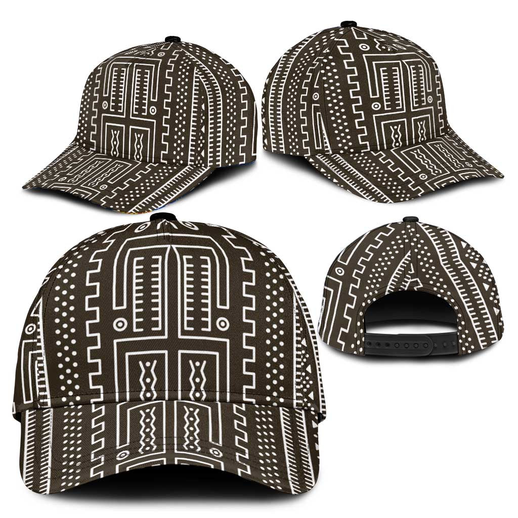Mali Mud Cloth Classic Cap Bogolanfini Pattern - Wonder Print Shop