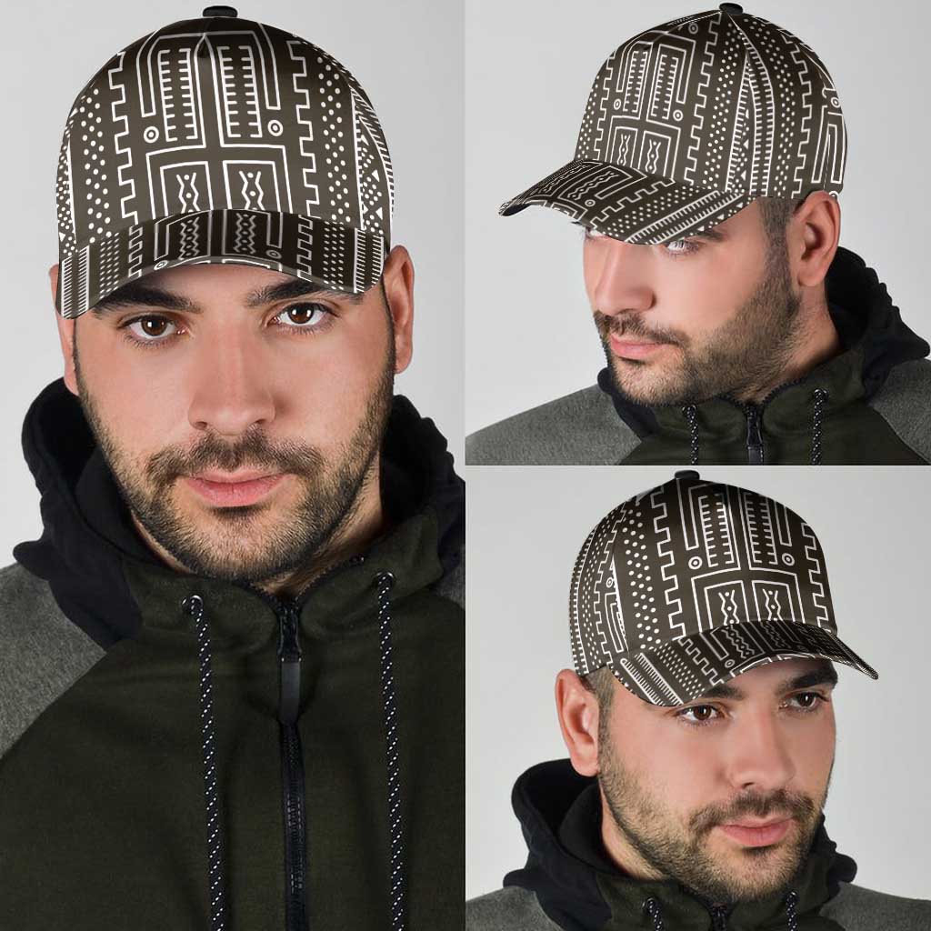 Mali Mud Cloth Classic Cap Bogolanfini Pattern - Wonder Print Shop