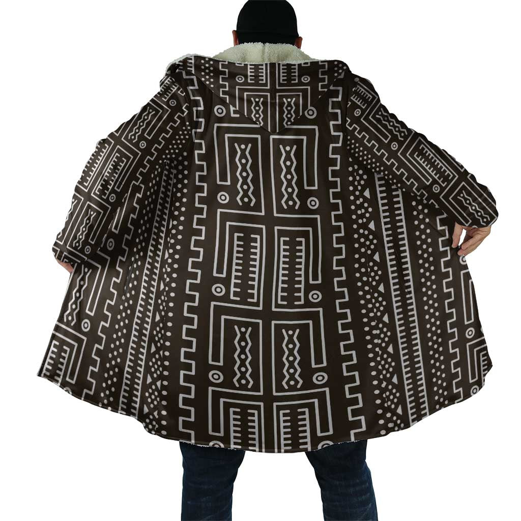 Mali Mud Cloth Cloak Bogolanfini Pattern - Wonder Print Shop