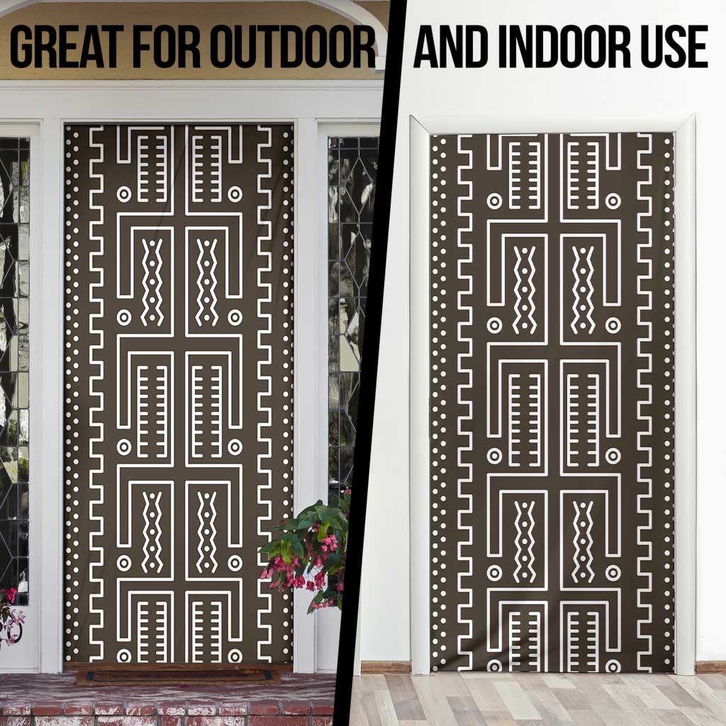Mali Mud Cloth Door Cover Bogolanfini Pattern - Wonder Print Shop
