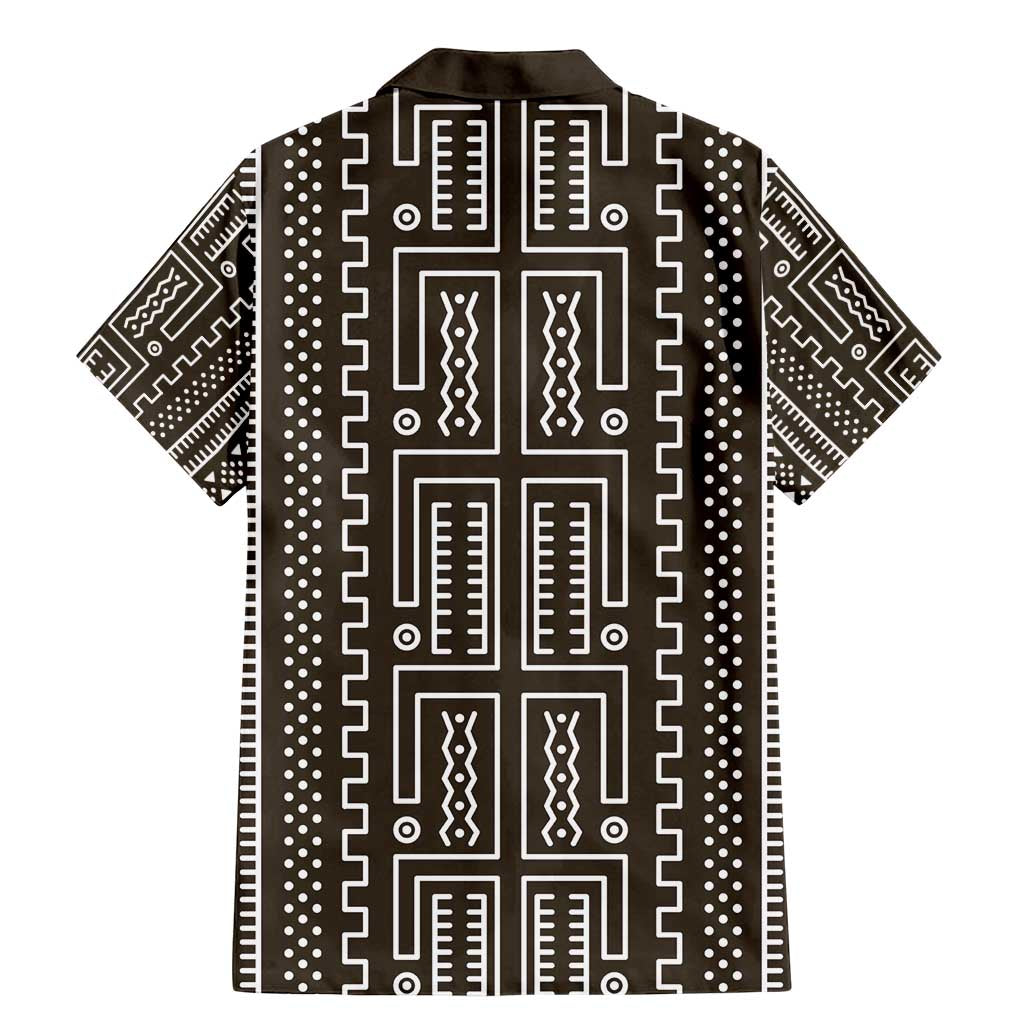 Mali Mud Cloth Family Matching Mermaid Dress and Hawaiian Shirt Bogolanfini Pattern - Wonder Print Shop