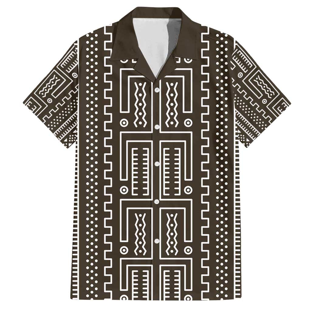 Mali Mud Cloth Family Matching Puletasi and Hawaiian Shirt Bogolanfini Pattern - Wonder Print Shop
