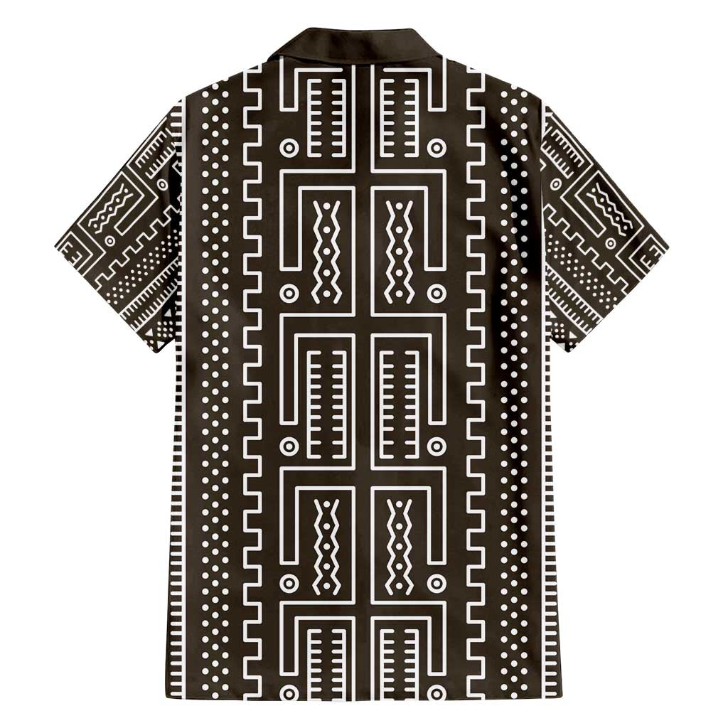 Mali Mud Cloth Family Matching Puletasi and Hawaiian Shirt Bogolanfini Pattern - Wonder Print Shop