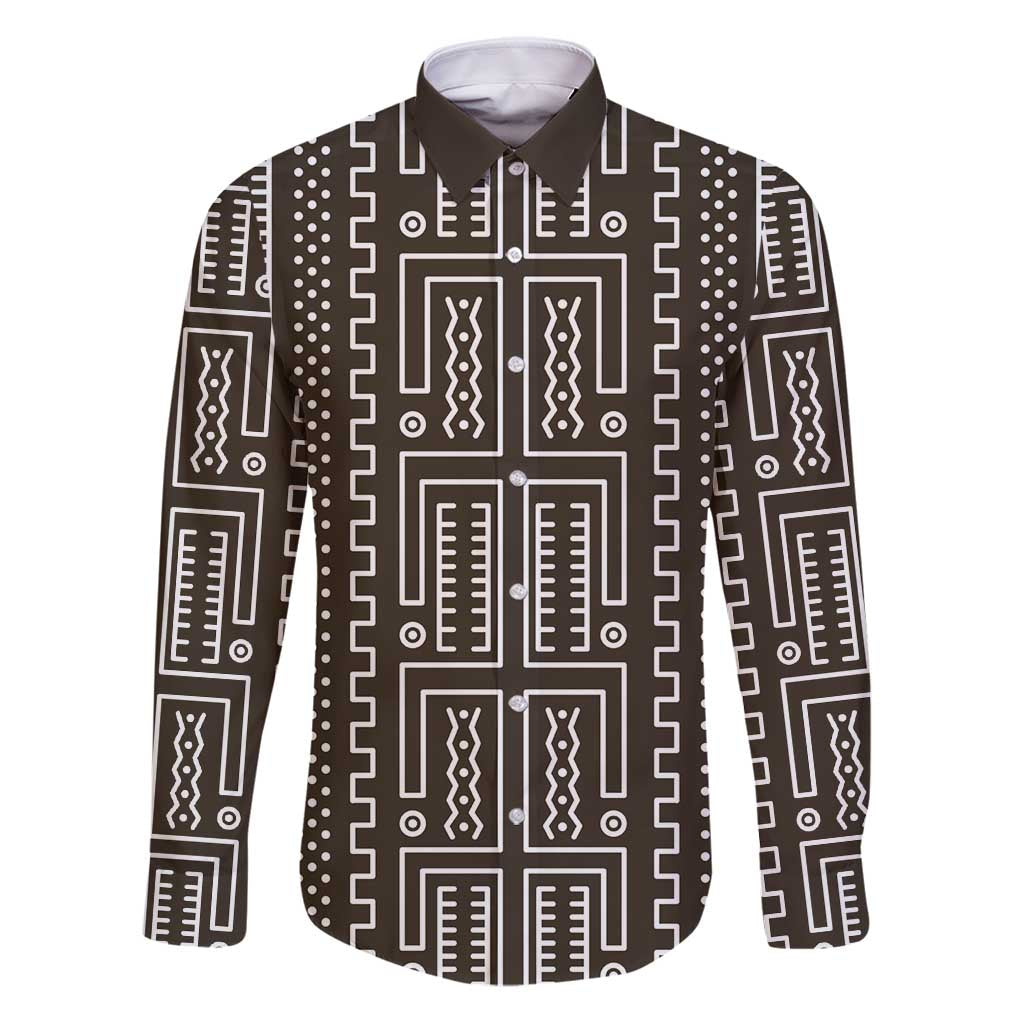 Mali Mud Cloth Family Matching Puletasi and Hawaiian Shirt Bogolanfini Pattern - Wonder Print Shop