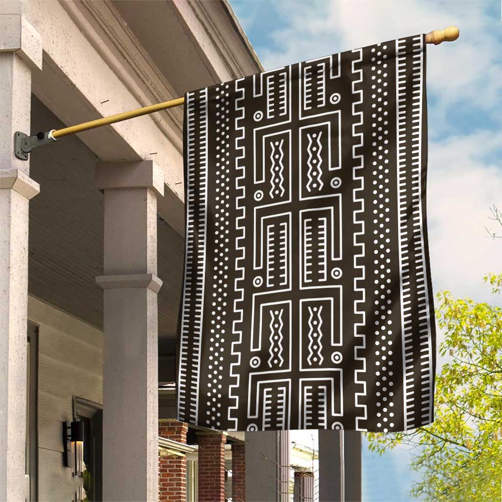 Mali Mud Cloth Garden Flag Bogolanfini Pattern - Wonder Print Shop