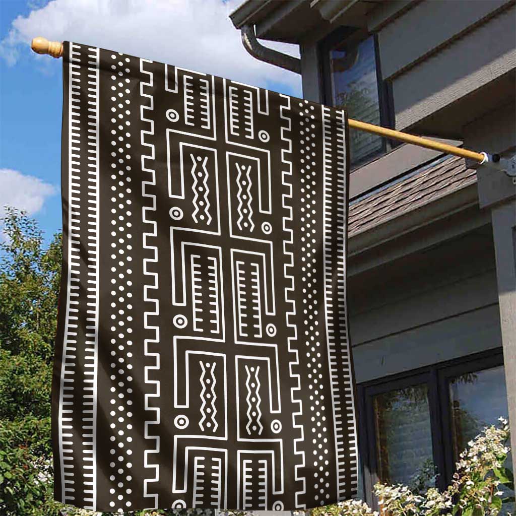 Mali Mud Cloth Garden Flag Bogolanfini Pattern - Wonder Print Shop