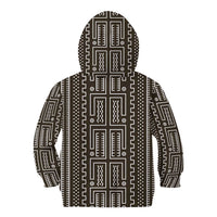 Mali Mud Cloth Kid Hoodie Bogolanfini Pattern - Wonder Print Shop