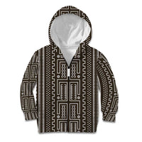 Mali Mud Cloth Kid Hoodie Bogolanfini Pattern - Wonder Print Shop