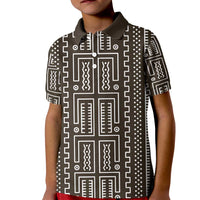 Mali Mud Cloth Kid Polo Shirt Bogolanfini Pattern - Wonder Print Shop