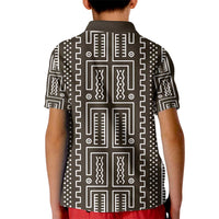 Mali Mud Cloth Kid Polo Shirt Bogolanfini Pattern - Wonder Print Shop