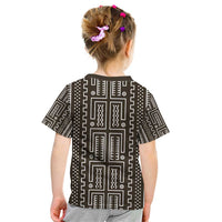 Mali Mud Cloth Kid T Shirt Bogolanfini Pattern - Wonder Print Shop