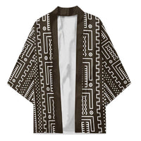 Mali Mud Cloth Kimono Bogolanfini Pattern - Wonder Print Shop
