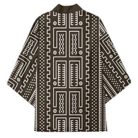 Mali Mud Cloth Kimono Bogolanfini Pattern - Wonder Print Shop