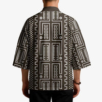 Mali Mud Cloth Kimono Bogolanfini Pattern - Wonder Print Shop