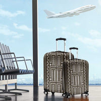 Mali Mud Cloth Luggage Cover Bogolanfini Pattern - Wonder Print Shop