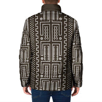 Mali Mud Cloth Padded Jacket Bogolanfini Pattern - Wonder Print Shop