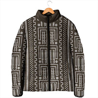 Mali Mud Cloth Padded Jacket Bogolanfini Pattern - Wonder Print Shop