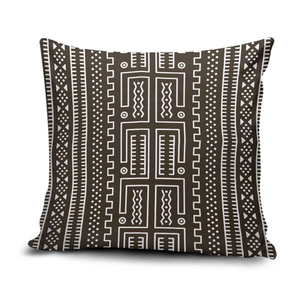 Mali Mud Cloth Pillow Cover Bogolanfini Pattern - Wonder Print Shop