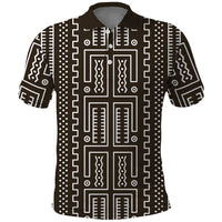 Mali Mud Cloth Polo Shirt Bogolanfini Pattern - Wonder Print Shop