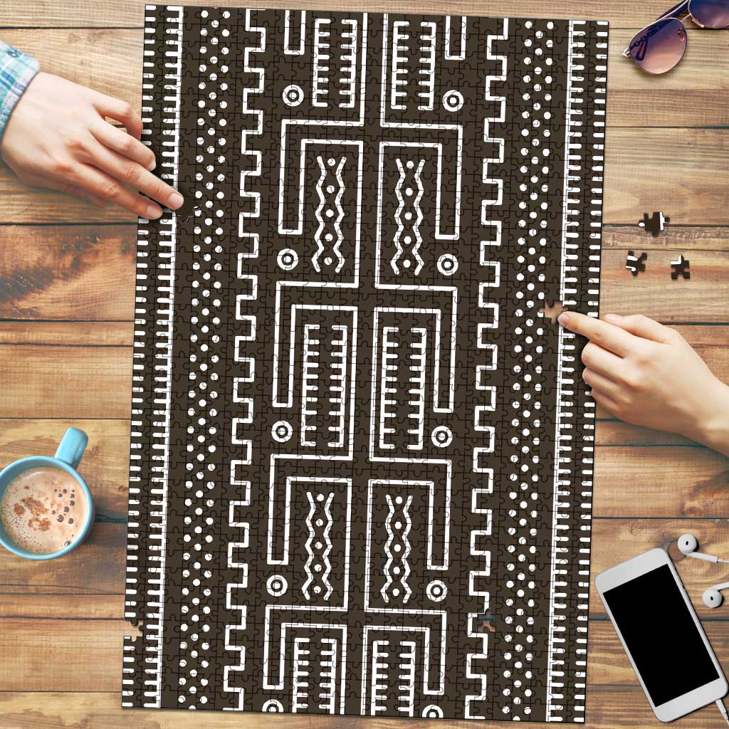 Mali Mud Cloth Puzzle Bogolanfini Pattern - Wonder Print Shop