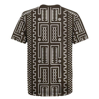 Mali Mud Cloth Rugby Jersey Bogolanfini Pattern - Wonder Print Shop