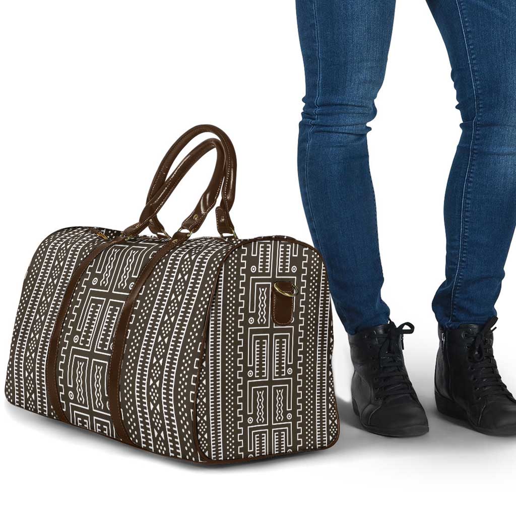 Mali Mud Cloth Travel Bag Bogolanfini Pattern - Wonder Print Shop