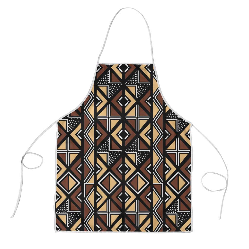 Mali Mud Cloth Legacy Pattern Apron Ethnic Geometry Style - Wonder Print Shop