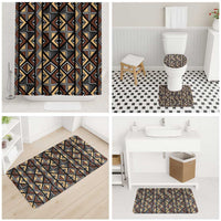 Mali Mud Cloth Legacy Pattern Bathroom Set Ethnic Geometry Style - Wonder Print Shop