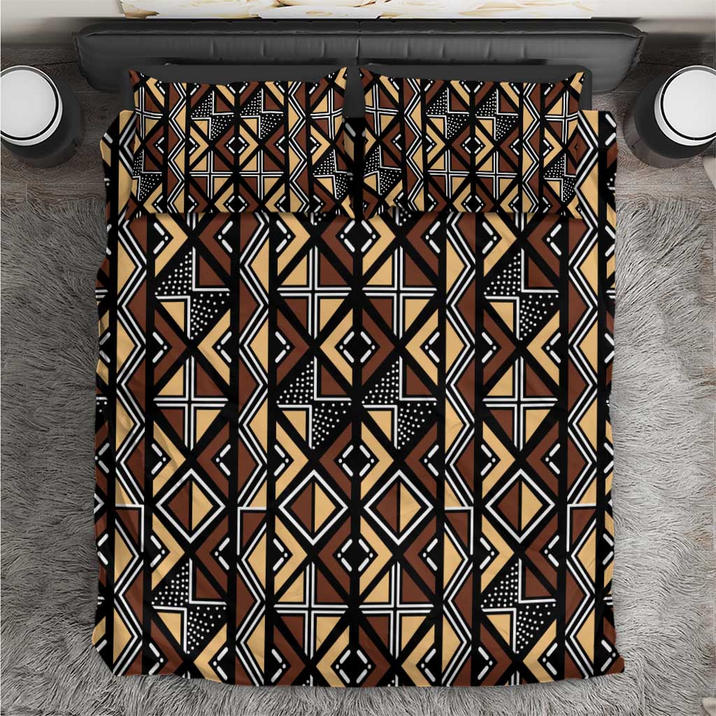 Mali Mud Cloth Legacy Pattern Bedding Set Ethnic Geometry Style - Wonder Print Shop