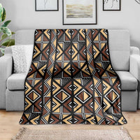 Mali Mud Cloth Legacy Pattern Blanket Ethnic Geometry Style - Wonder Print Shop
