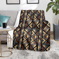 Mali Mud Cloth Legacy Pattern Blanket Ethnic Geometry Style - Wonder Print Shop