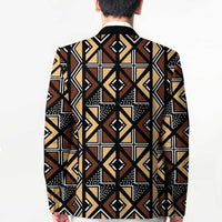 Mali Mud Cloth Legacy Pattern Blazer Ethnic Geometry Style - Wonder Print Shop